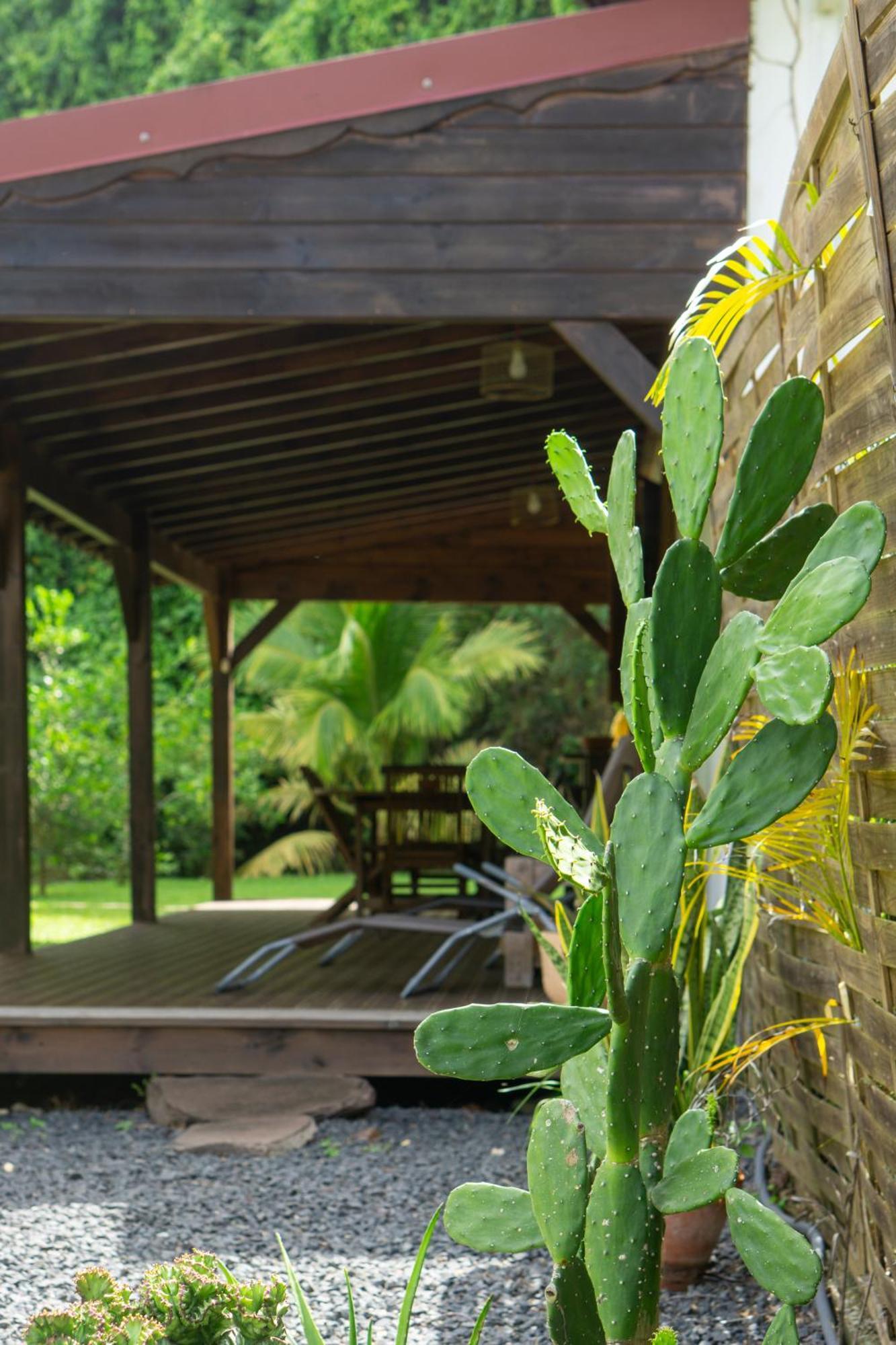 Villa Au Calme Avec Jacuzzi, Villa Le Boursoie Les Abymes Bagian luar foto